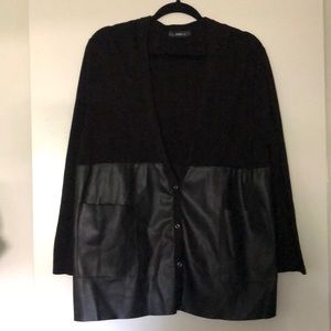 Zara Knit Black Cardigan